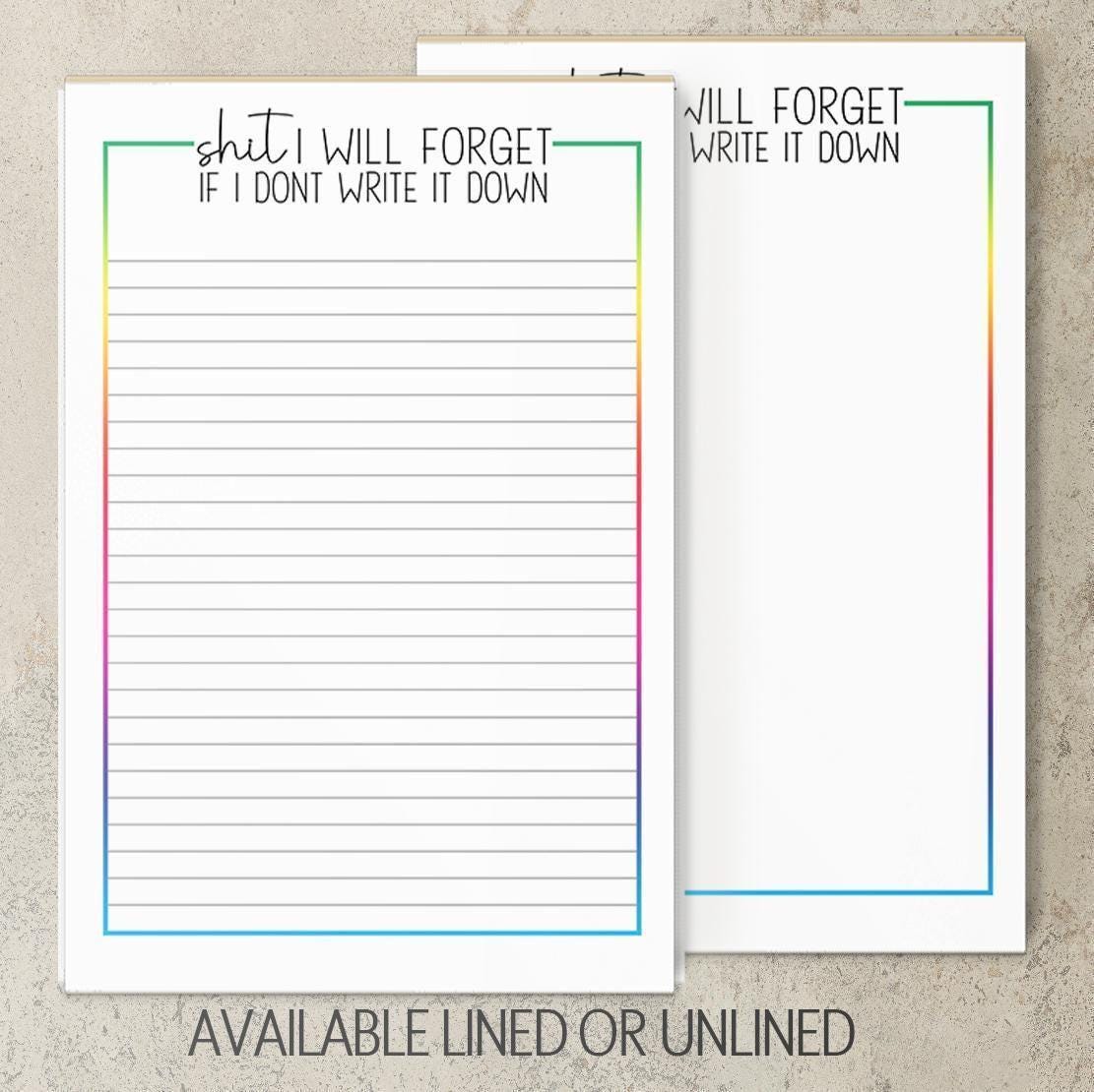 Funny Notepad - Custom Stationery & Office Notepads | Teacher Gift & Desk Accessory
