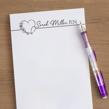 Personalized Doctor Notepad – Custom Nurse Stationery | Medical Staff Notepads Gift