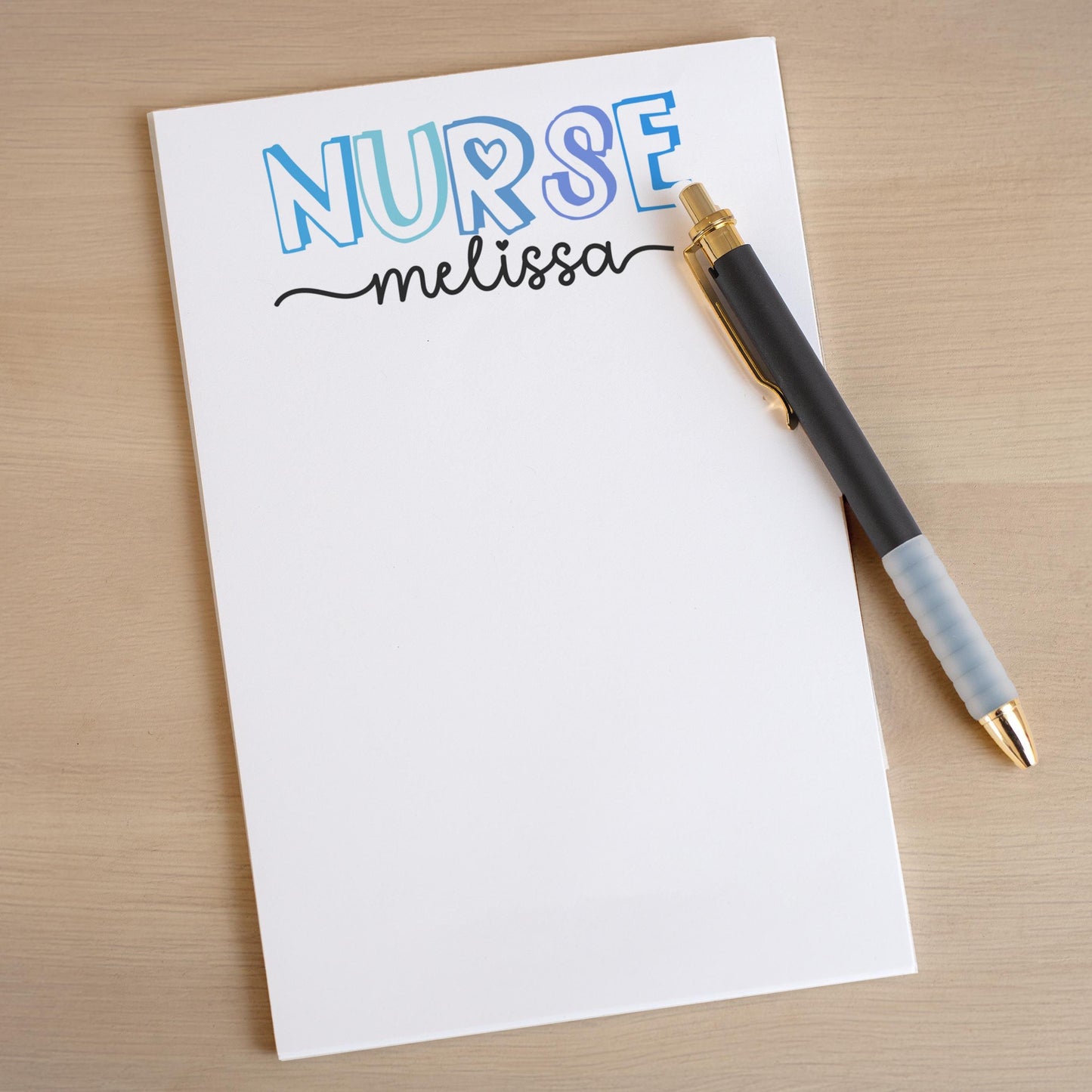 Personalized Nurse Notepad - Custom Nurse Stationery with Easy Tear-Away Pages