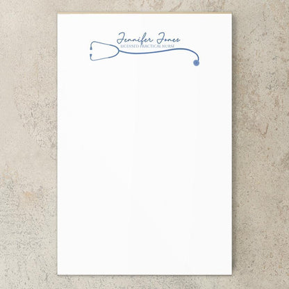 Personalized Nurse Notepad - Custom Name Stationery | RN LPN CNA Notepads Gift
