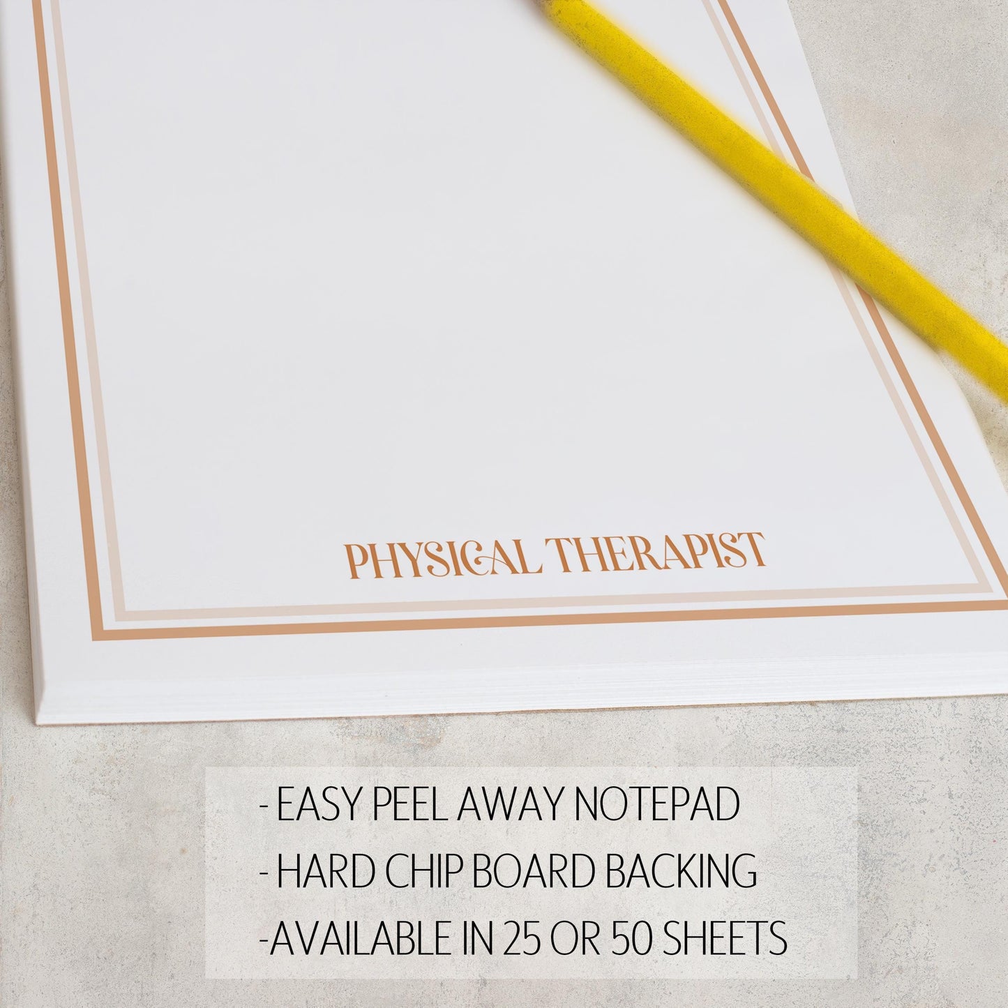 Personalized Notepad - Custom Monogram Initials Pad | Professional Stationery Gift