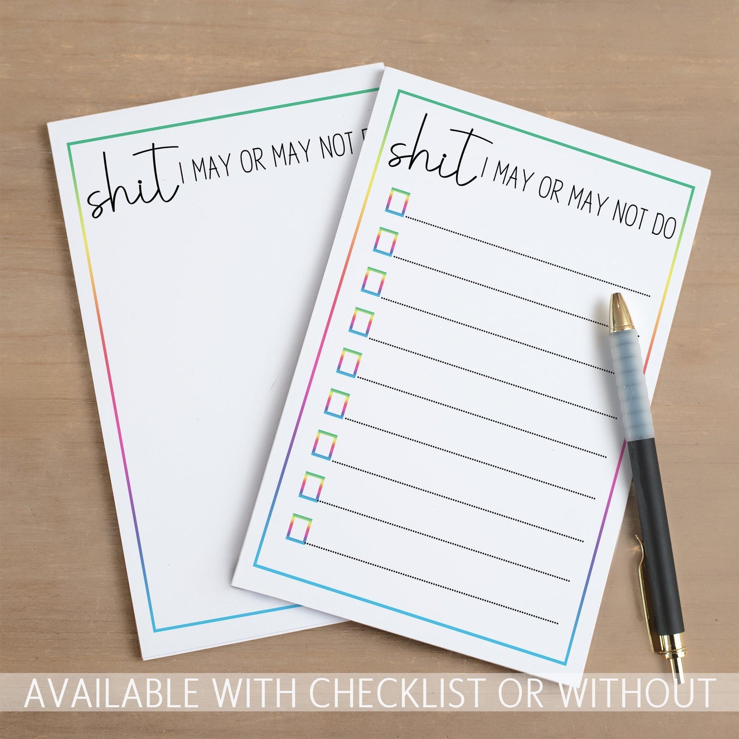 Funny To Do List – Custom Stationery Checklist Notepad | Daily Planner Gift