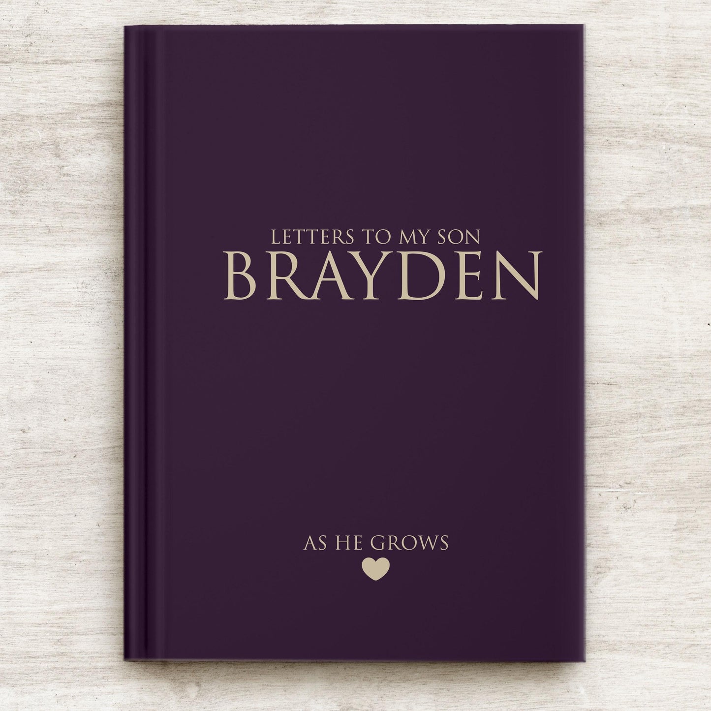 Letters to My Son Journal - Personalized Hardcover Keepsake Book with Lined Pages