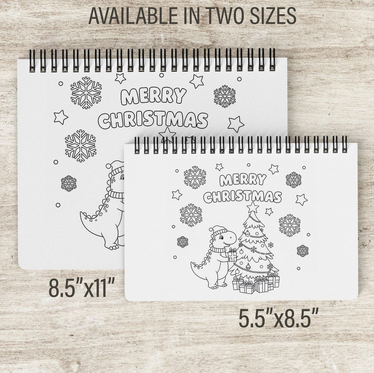 Personalized Christmas Coloring Book,Dinosaur Advent Calendar Fun