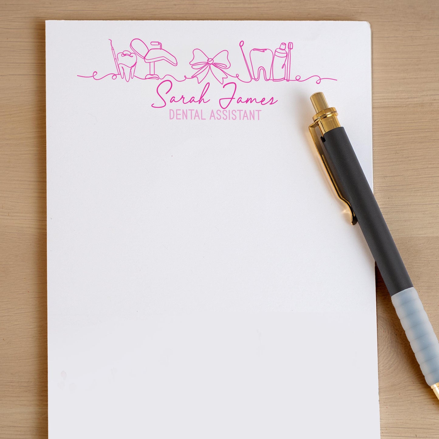 Personalized Dental Notepad | Custom Stationery Gift for Dentist & Nurse Appreciation