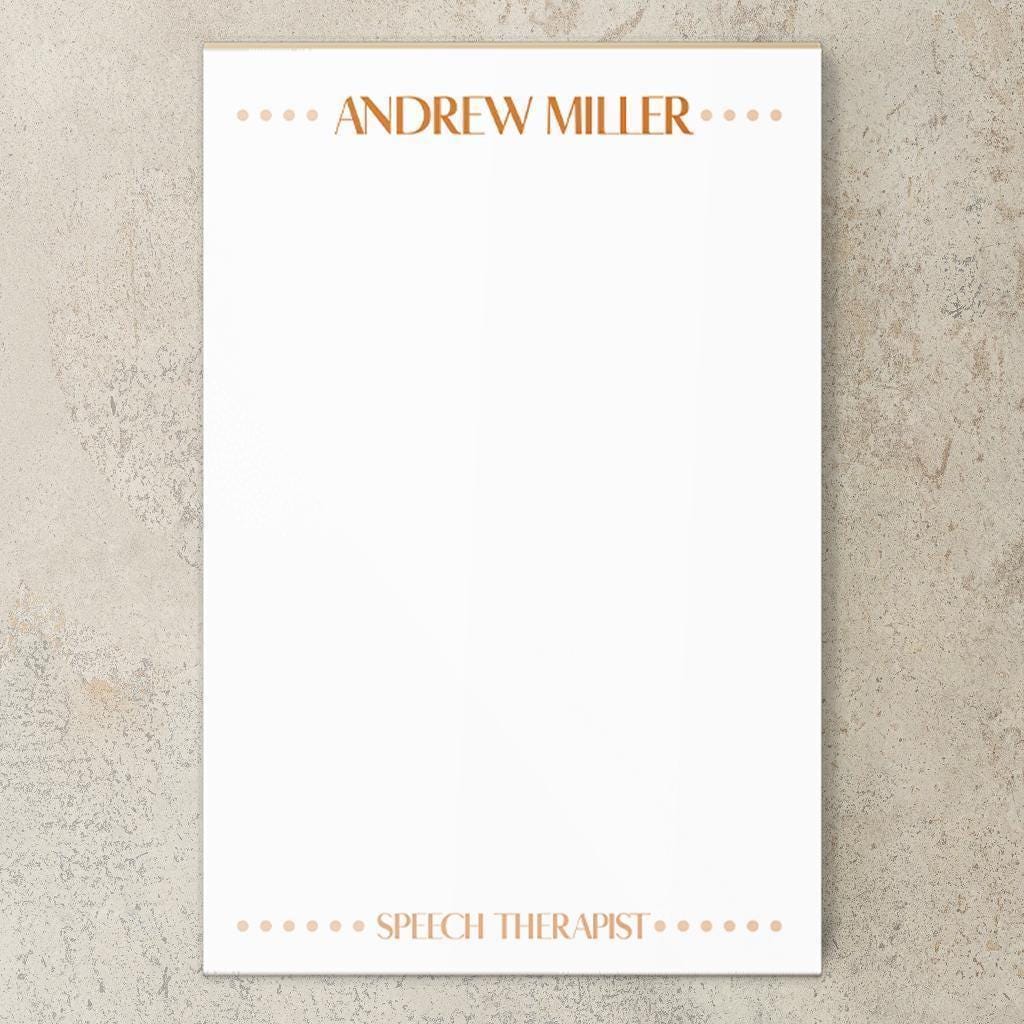 Personalized Notepad - Custom Monogram Stationery | Professional To Do List Pad