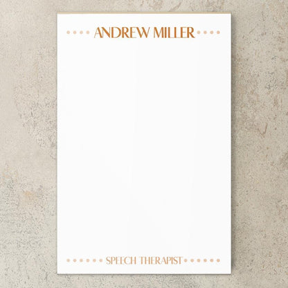Personalized Notepad - Custom Monogram Stationery | Professional To Do List Pad