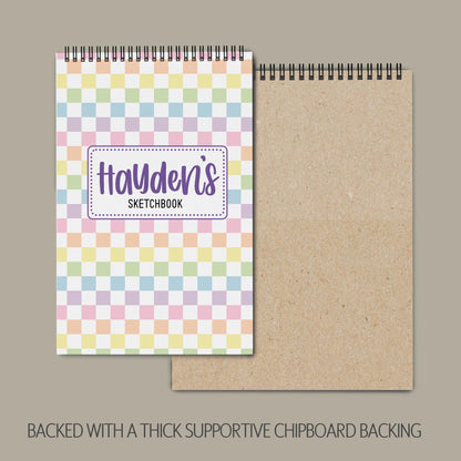 Personalized Sketchbook Girls - Custom Drawing Journal with Heavyweight Paper | Kids Art Supplies Gift
