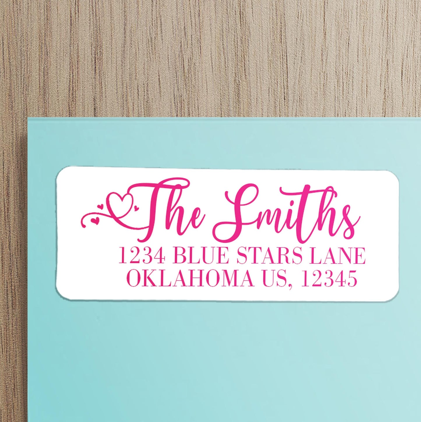 Custom Return Address Labels - Personalized Script Address Stickers, Waterproof & Smudge Proof