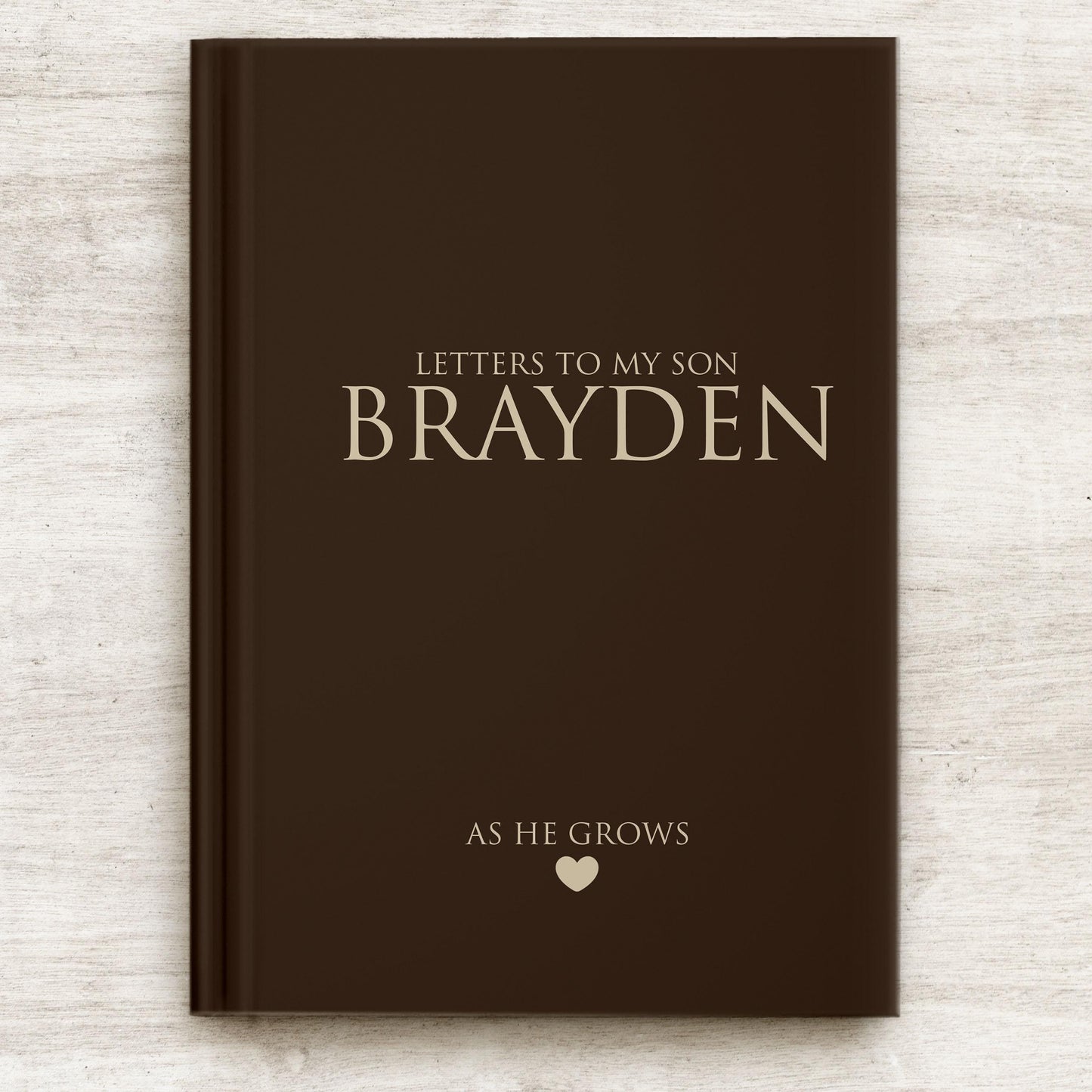 Letters to My Son Journal - Personalized Hardcover Keepsake Book with Lined Pages