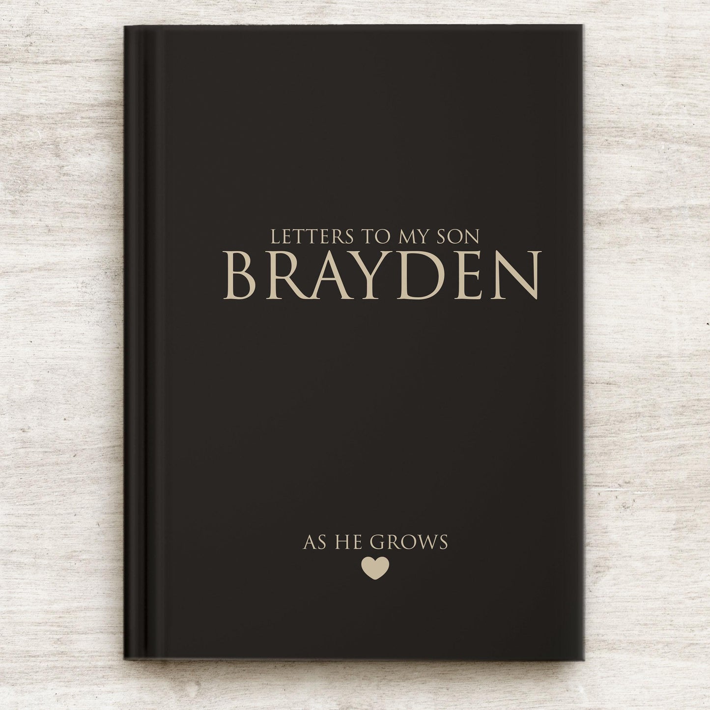 Letters to My Son Journal - Personalized Hardcover Keepsake Book with Lined Pages