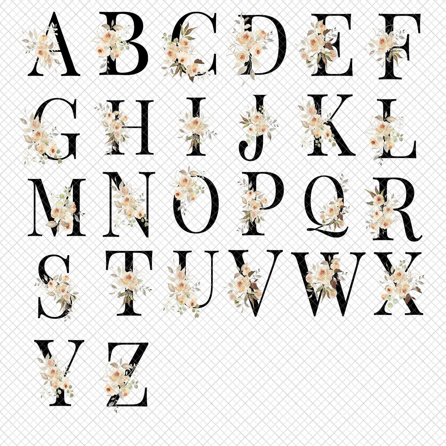 Personalized Monogram Note Cards - Custom Flower Notecards & Folded Thank You Cards Set