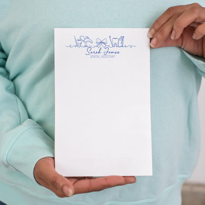 Personalized Dental Notepad | Custom Stationery Gift for Dentist & Nurse Appreciation