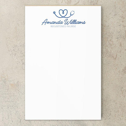 Personalized Nurse Notepad - Custom Name Stationery | RN LPN CNA Notepads Gift