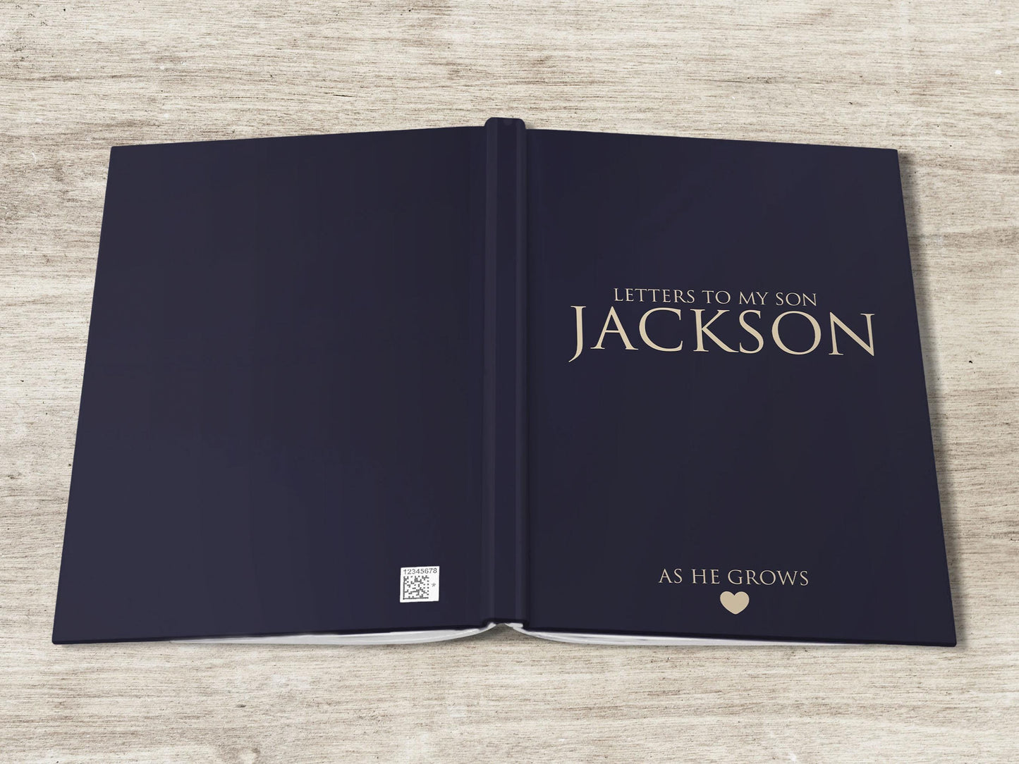 Letters to My Son Journal - Personalized Hardcover Keepsake Book with Lined Pages