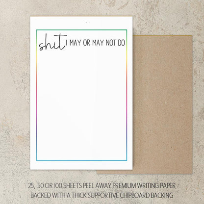 Funny To Do List – Custom Stationery Checklist Notepad | Daily Planner Gift