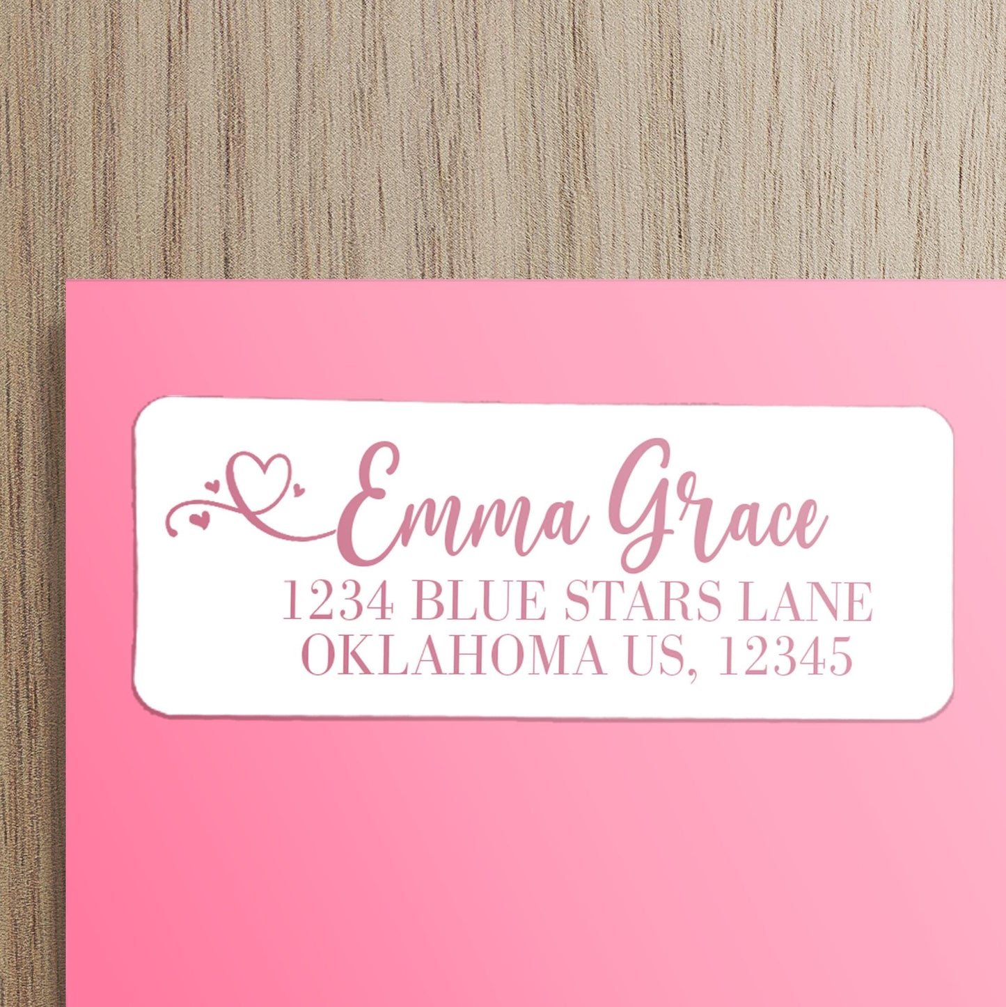 Custom Return Address Labels - Personalized Script Address Stickers, Waterproof & Smudge Proof
