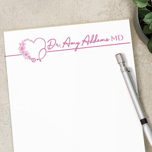 Personalized Doctor Notepad – Custom Nurse Stationery | Medical Staff Notepads Gift