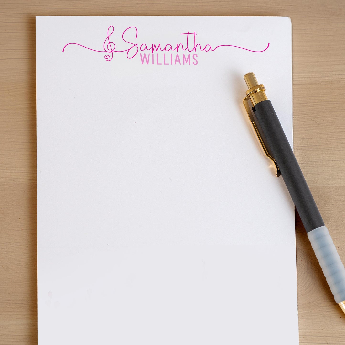 Personalized Music Notepad – Custom Piano Notepad With Music Notes | Teacher Appreciation Gift