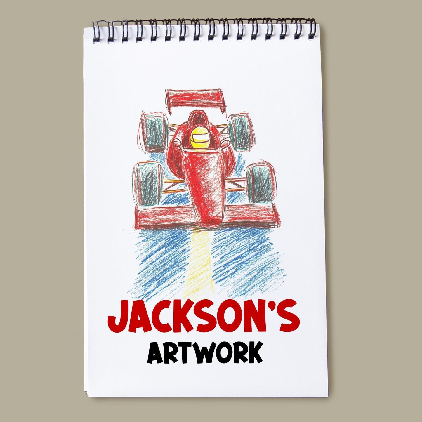 Personalized Unicorn Sketchbook – Custom Name Sketchbook for Kids Drawing Pad & Art Supplies
