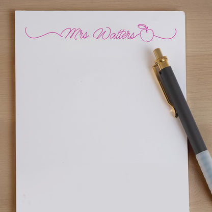 Personalized Notepad - Custom Teacher Notepads | Apple Gifts & Appreciation