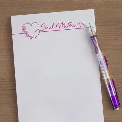 Personalized Doctor Notepad – Custom Nurse Stationery | Medical Staff Notepads Gift