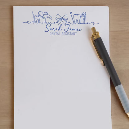 Personalized Dental Notepad | Custom Stationery Gift for Dentist & Nurse Appreciation