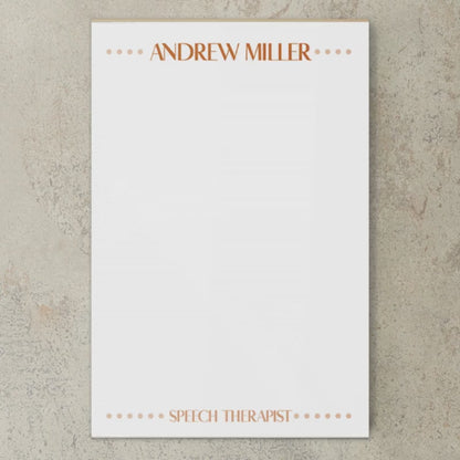 Personalized Notepad - Custom Monogram Stationery | Professional To Do List Pad