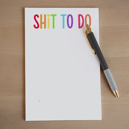 Funny To Do List - Custom Notepad With Peel Away Pages | Office Stationery Gift